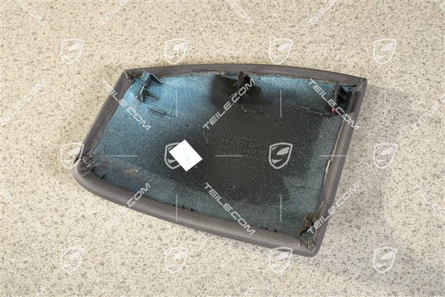 Centre console side trim, leatherette, Space Grey, R