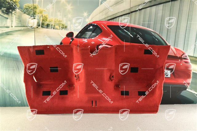 Sitzmulde, Klebeteppich, Bordeaux rot, Coupe