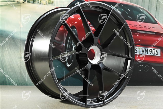 21-inch wheel rim "Carrera GTS", central lock, 11J x 21 ET82, black satin matt