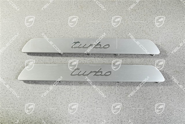 Blende, Einstiegleiste, Vorne, Aluminium-gebürstet, Panamera Turbo, L=R