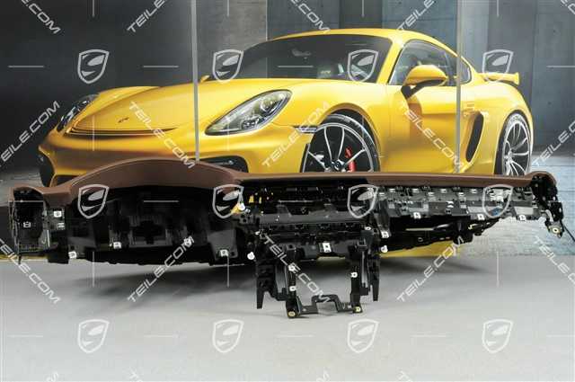 Dashboard trim, leather, Truffle Brown