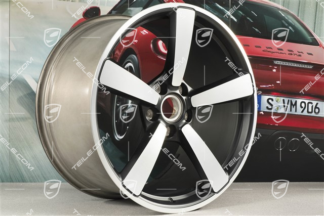 21" Carrera Exclusive Felge, 11,5J x 21 ET67, Schwarz Seidenmatt