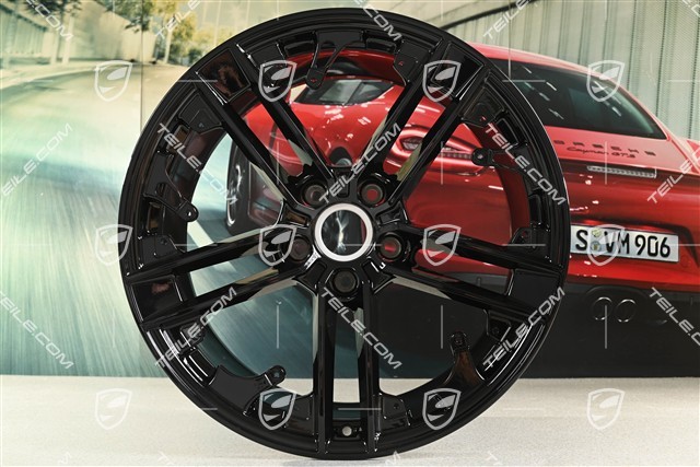 21" Exclusive Design wheel, 11.5J x 21 ET66, rear, high-gloss black, R