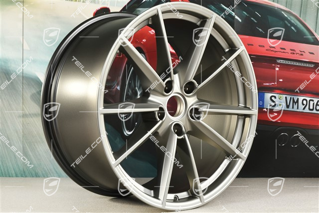 21-inch wheel rim Carrera S, 11J x 21 ET66, platinum satin matt