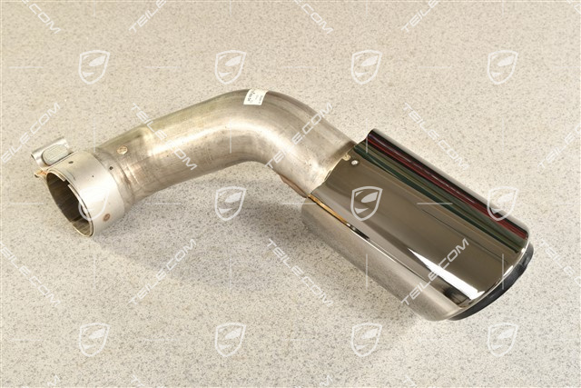 Exhaust system tailpipe, 4-pipe look, black, outer, R