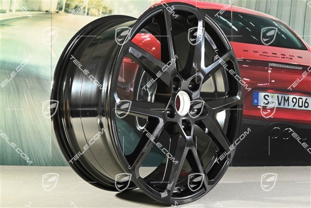 21" Felga Panamera Sport Design, 9,5J x 21 ET71, czarny wysoki połysk