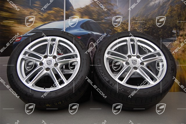 19" Panamera Turbo Sommerräder Satz, vordere Felgen 9J x 19 ET60 + hinten 10J x 19 ET61 + Reifen 255/45 ZR19 + 285/40 ZR19