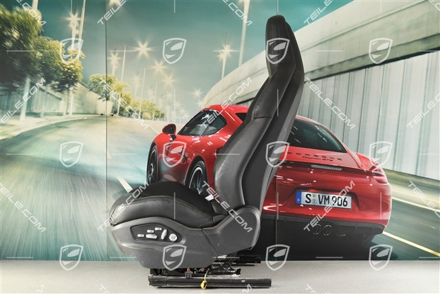 Sitz, elektr. einstellbar, leder, schwarz, L