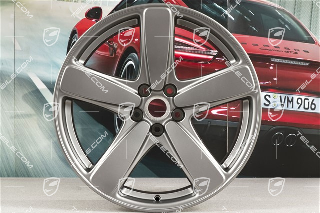 19" Felge Macan Sport Classic, 8,5J x 19 ET21, Platinum Seidenmatt