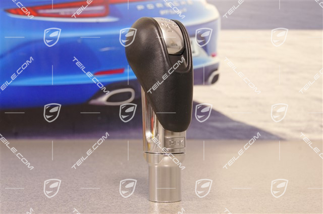 Wählhebel / Schaltknopf, Leder, PDK, Schwarz