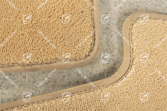 Dywaniki, komplet 4-części,  (nie do cabrio z BOSE), beżowe (Sandbeige)