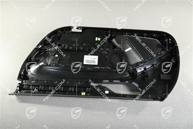 Türverkleidung, Schwarz Leder, Burmester, R
