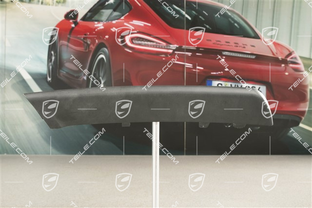 Front bumper with ACC disc / trim centre-upper, satin black