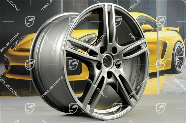 20-inch wheel rim Turbo, 10,5J x 20 ET71 + 9,5J x 20 ET71, for winter use, Platinum satin matt