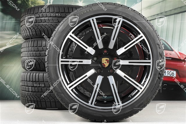 20" Sport Aero Winterräder Satz, Felgen 9J x 20 ET54 + 11J x 20 ET60, Pirelli Winterreifen 245/45 R20 + 285/40 R20