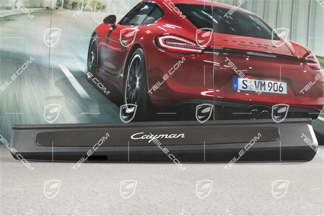Einstiegleiste, Carbon, mit Schriftzug "Cayman", R