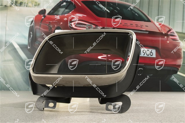 Tail pipe, brushed steinless steel, L