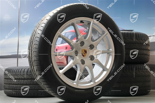 18" Panamera S Sommerräder Satz, Felgen 8J x 18 ET59 + 9J x 18 ET53 + Reifen Pirelli P-Zero 245/50 R18 + 275/45 R18