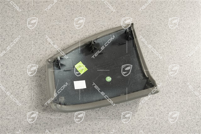 Centre console side trim, leatherette, Graphite grey, R