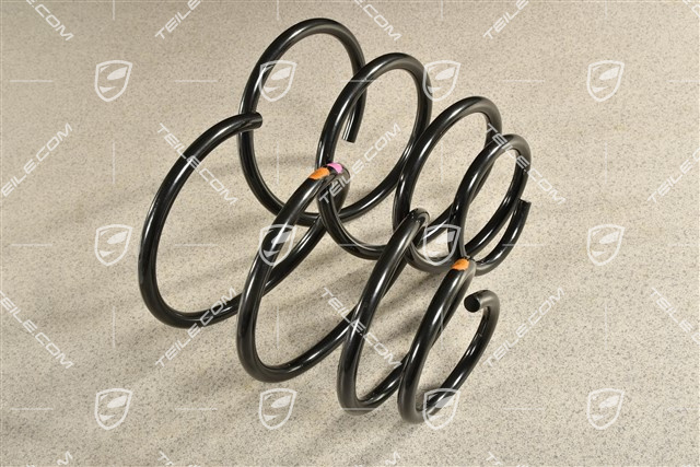 C4 / C4S Cabrio, Schraubenfeder, VA, Kenn Violett / Orange