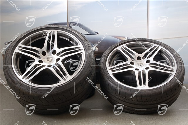 19" Komplet kół letnich Turbo I, felgi 8 J x 19 ET 57 + 11 J x 19 ET 51 + opony 235/35 ZR 19 + 305 /30 ZR 19