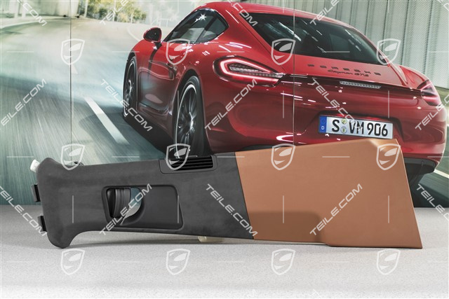 Tapicerka słupka B, 4-strefowa klimatyzacja, Alcantara, Black/Cohiba brown, R