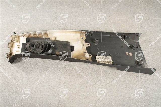 Einstiegleiste B-säule, Stoff, Schwarz, L