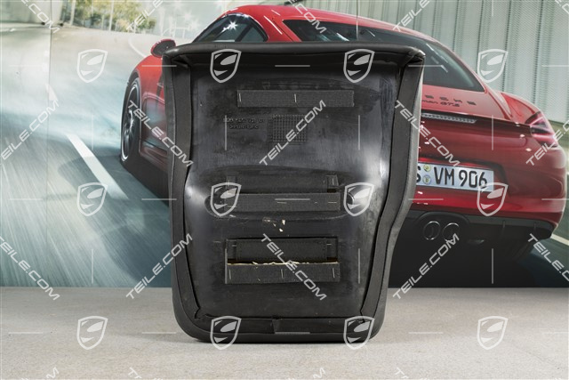 Back seat lower / cushion, Cabrio, leather, Black, L