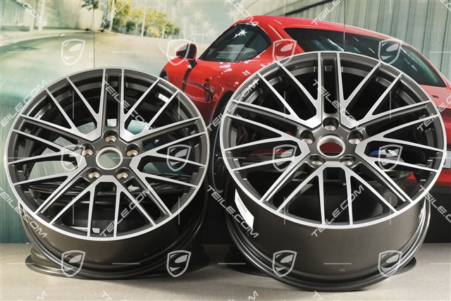 20+21-inch wheel rim set Turbo V, rims: front 8,5J x 20 ET40 + hinten 11J x 21 ET66
