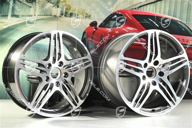 19-inch TURBO I wheel set, front 8J x 19 ET57+ rear 9,5J x 19 ET46