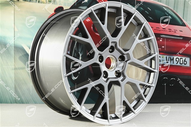 20+21-inch RS Spyder rims set, 8,5J x20 ET50 + 11,5J x 21 ET79, Darksilver