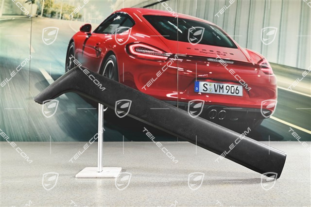 Knieschutzleiste, Kunstleder, Schwarz, L