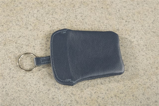 Key Case / Key pouch, Marine Blue, leather, Porsche 911 70's to 90's