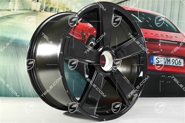 21" Felga Sport Classic Design, 11,5J x 21 ET79, czarny wysoki połysk