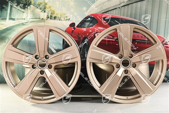 22-inch wheel rim set Cayenne Coupe Exclusive Design Sport, 10J x 22 ET48 +11,5J x 22 ET52, neodyme