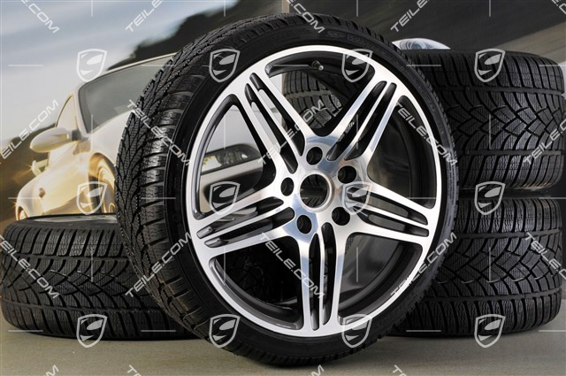 19-inch winter wheel set Turbo (4 wheels + 4 tyres),8,5J x 19 ET56 + 11J x 19 ET51, 235/35R19 + 295/30R19, with TPM