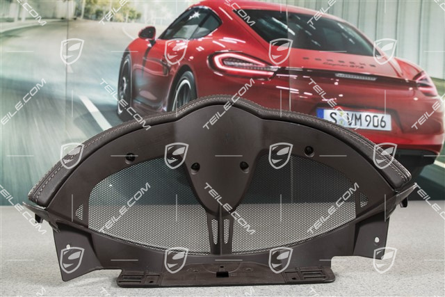 Dashboard trim / Instrument cluster cover, Leather, Cocoa, inner part in Cocoa