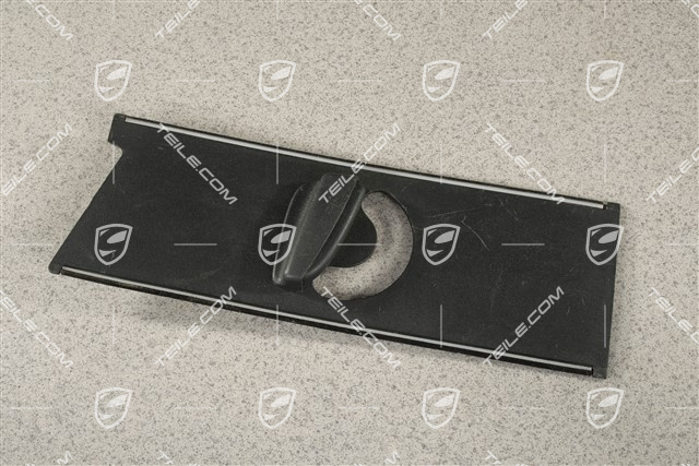 Blenda słupka B / pas bezpieczeństwa, Czarna satyna, R