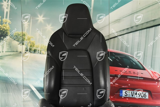 Sitz, elektr. einstellbar, leder, schwarz, L