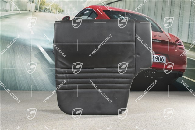 Back seat lower / cushion, Coupe/Targa, leather, black, R