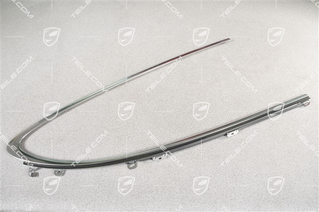 Moulding, Door channel, incl. sealing, rear, Aluminium, R