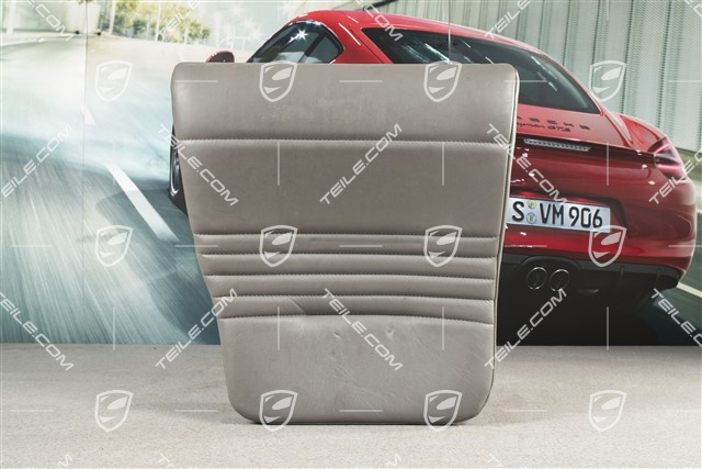 Back seat lower / cushion, Cabrio, leather, Graphite grey, L
