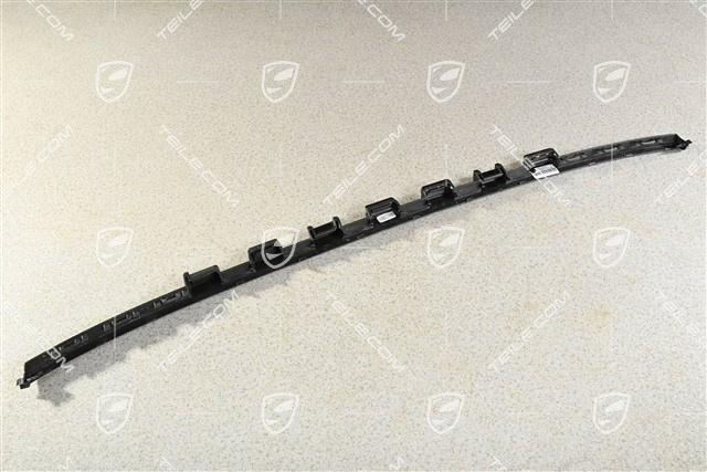 Blende, Hinten / oben, Porsche Schriftzug Schwarzmatt