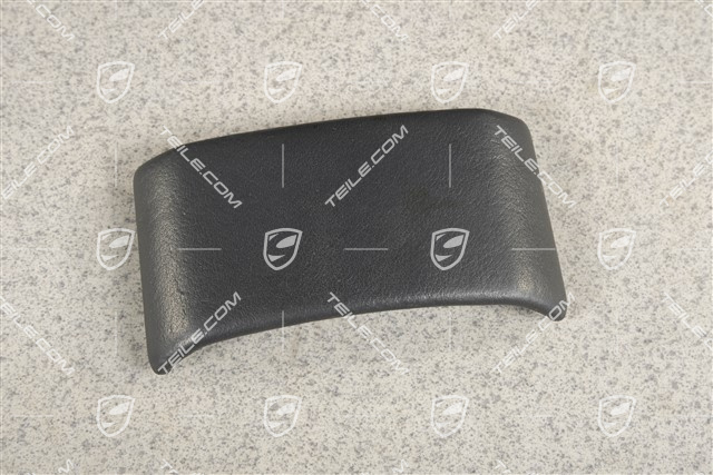 Extension upper part for center console rear, leather, Metropole blue, coupe / Targa