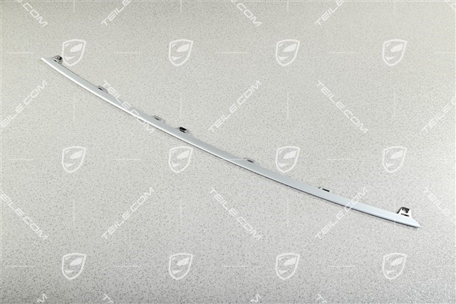 Centre disc / trim for front bumper retaining frame centre, lower, Rohodiumsilver metallic