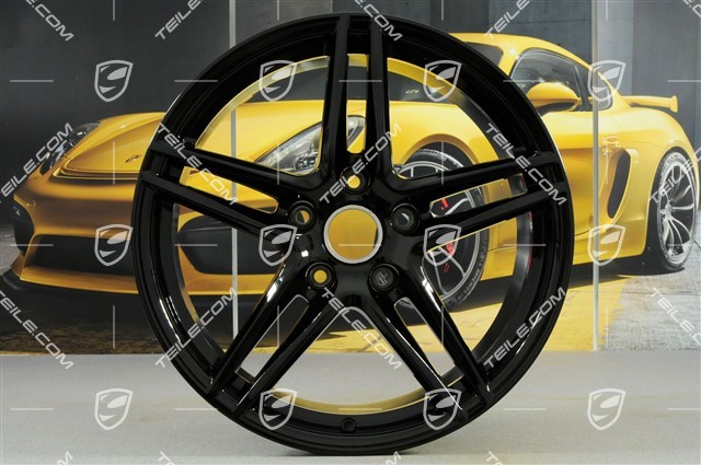 19" komplet felg „Carrera VI”, 8,5J x 19 ET50 + 11,5J x 19 ET56, czarny wysoki połysk