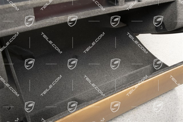 Handschuhkasten, Kunstleder, sandbeige, komplett