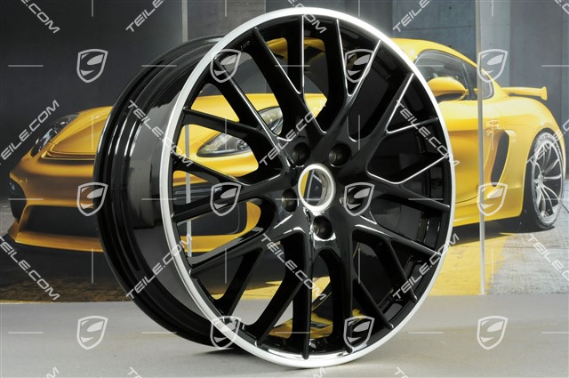 21" Felgensatz Panamera Sport Design, 9,5J x 21 ET71 + 10,5J x 21 ET71, für Winterbetrieb, Felgenstern in schwarz