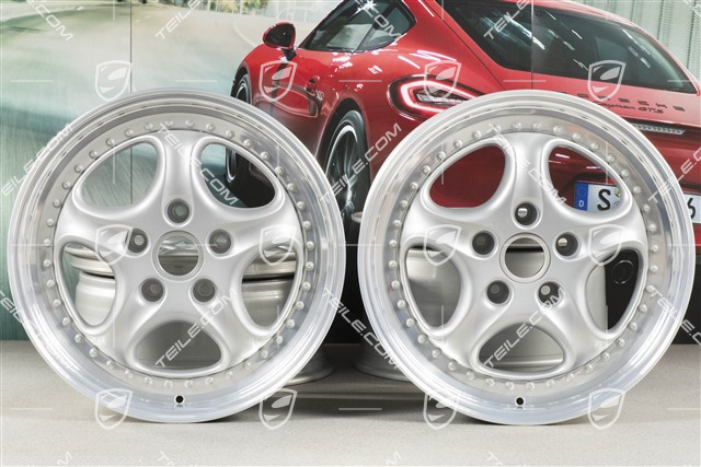 18" Carrera RS komplet felg, Speedline, 8J x 18 ET52 + 10J x 18 ET65