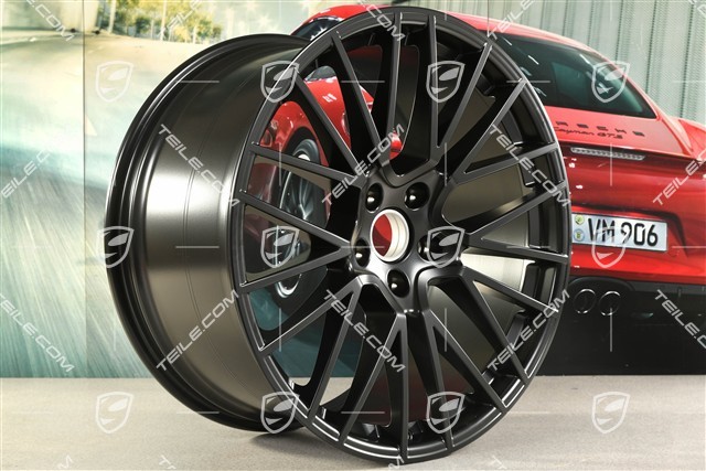 22" RS Spyder Felge, Heck, 11,5J x 22 ET52, Schwarz-Seidenmatt